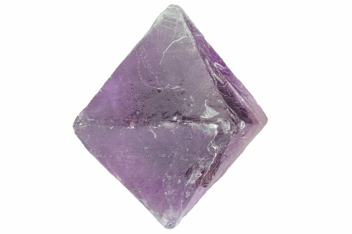 Purple and Green Banded Fluorite Octahedron - China #164589